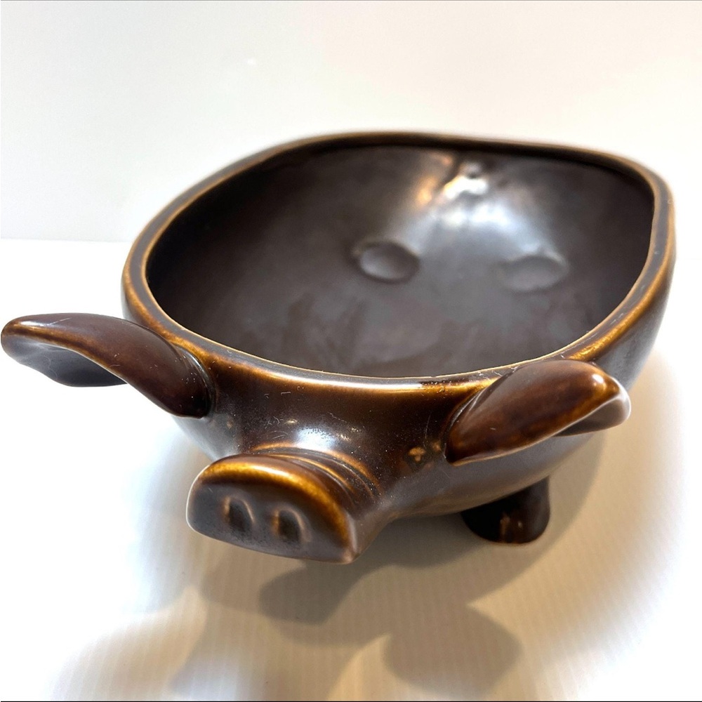 Vintage ceramic pig serving dish - Picture 3 of 8